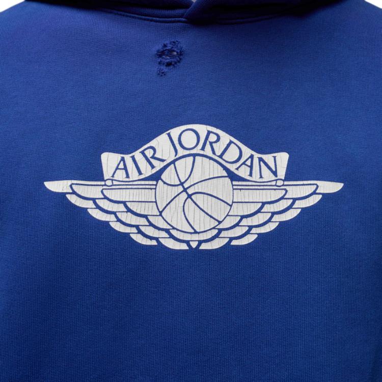 Jordan Felpa con cappuccio a maniche lunghe Air SS25 Rara Semplice Comoda Uomo felpa Blu Reale Profondo IB3003-485