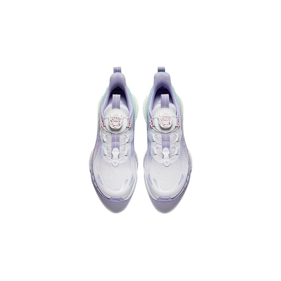Anta UFO 5.0 Non-Slip Wear-Resistant Low-Top Kids Running Shoes Kids sneaker White Purple Green 322335588-1