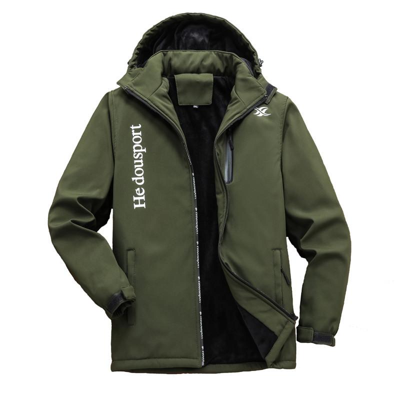 Trendy jackets for men and women, outdoor couples, same style jackets, mountaineering detachable hood, warm, windproof and waterproof jackets for men