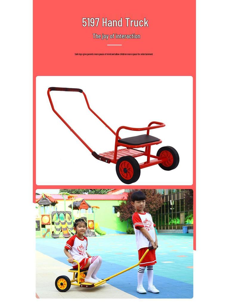Kindergarten-Dreirad für Kinder 2-8 Jahre - Outdoor-Pedal-Fahrrad für Kleinkinder mit Eltern-Kind-Funktion