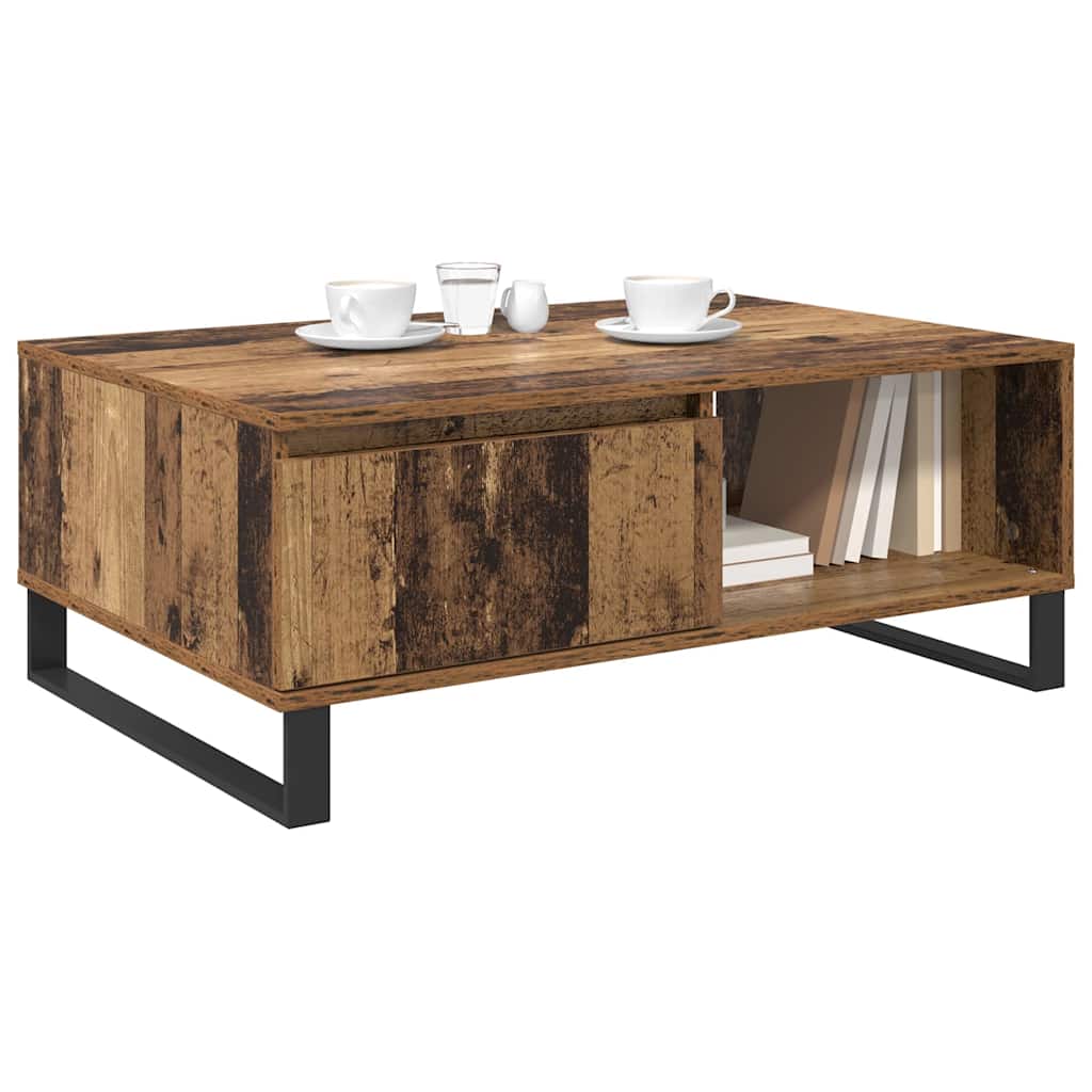 Coffee Table Reclaimed Wood Look 90 x 60 x 35 cm Engineered Wood