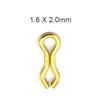 3000 adet yaylı halka Bimoo sazan balıkçılık aksesuar saç teçhizat kurşun ağırlık kilidi 1.2*16mm 1.6*20mm 2.0*24mm