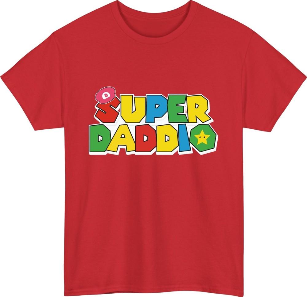 Super daddio tshirt retro gaming dad fathers day funny vintage gift tee top S