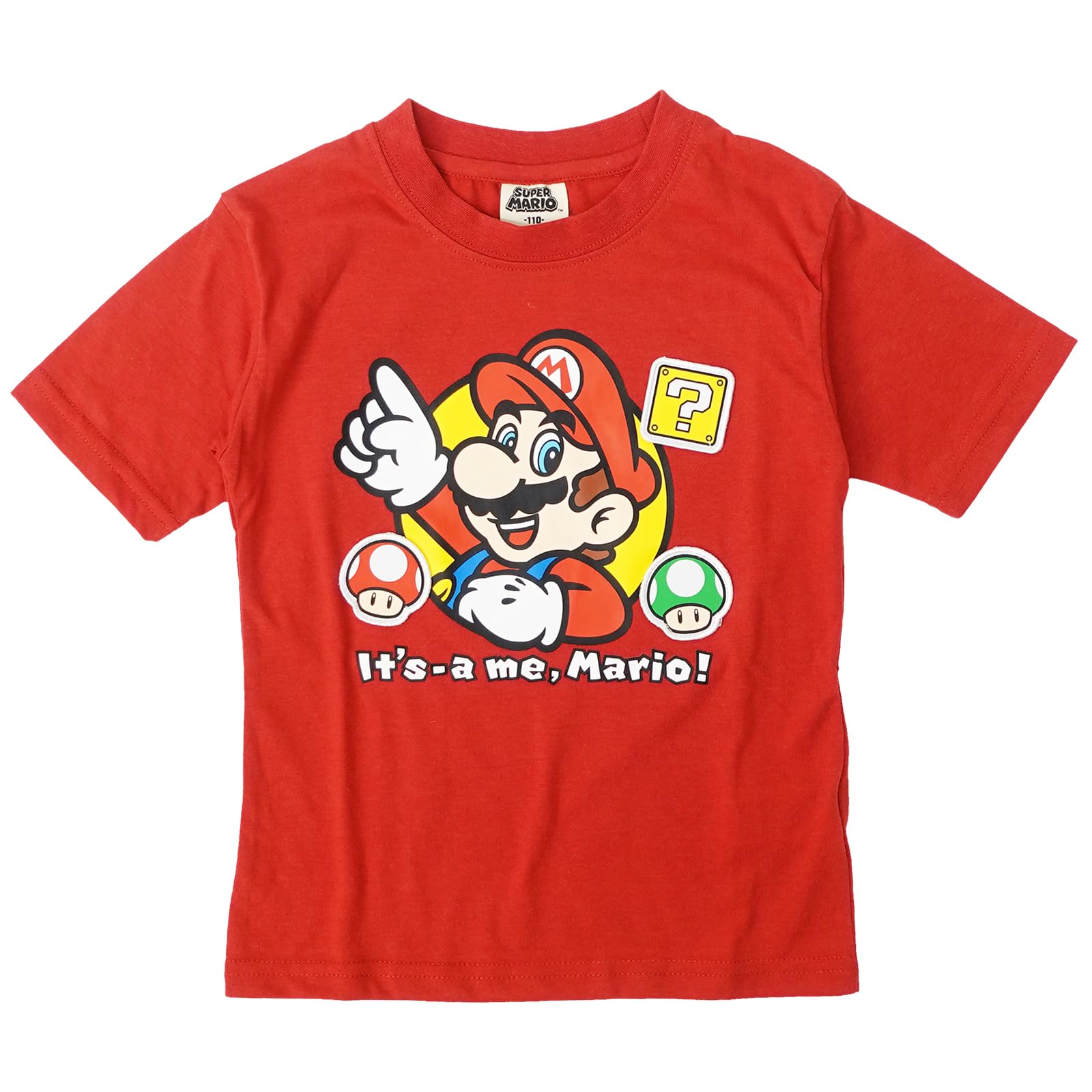Super Mario Patch Goods Short Sleeve Mario Luigi Yoshi Character Goods [Fineplus] T-shirt