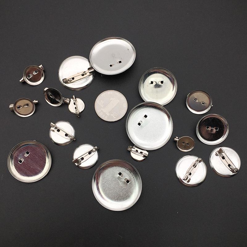 Round Metal Safety Pin Brooch Tray - DIY Brooch and Corsage Hair Accessory Base