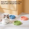 baizihuahu Dog Slow Feeder Bowl, Cat Eating Anti-Slip Bottom Pet Dish, Reduces Choking Vomiting for Cats Dogs