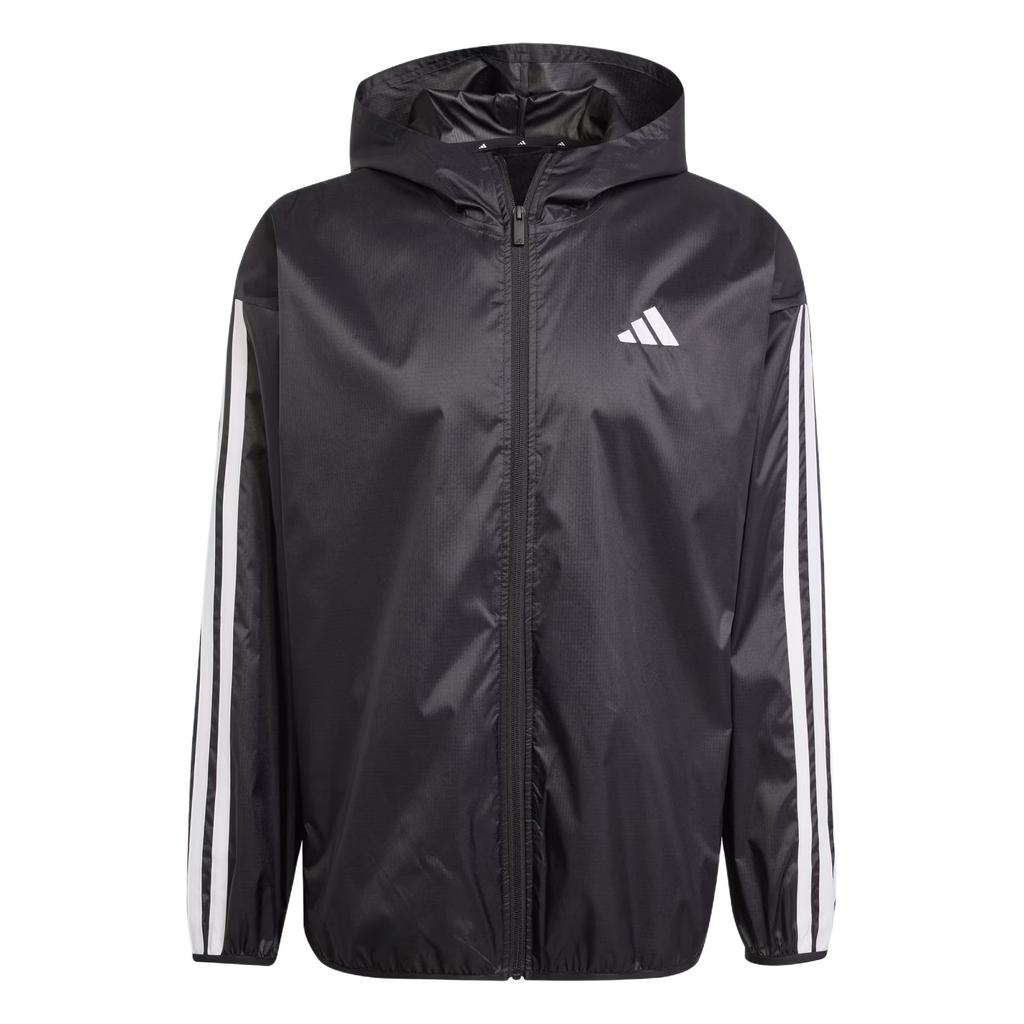 Adidas Essential 3-Stripes Ripstop Windbreaker Series Sports Striped Hooded Zipper Waterproof Windproof Long Sleeve Jacket Men Jacket IM7848