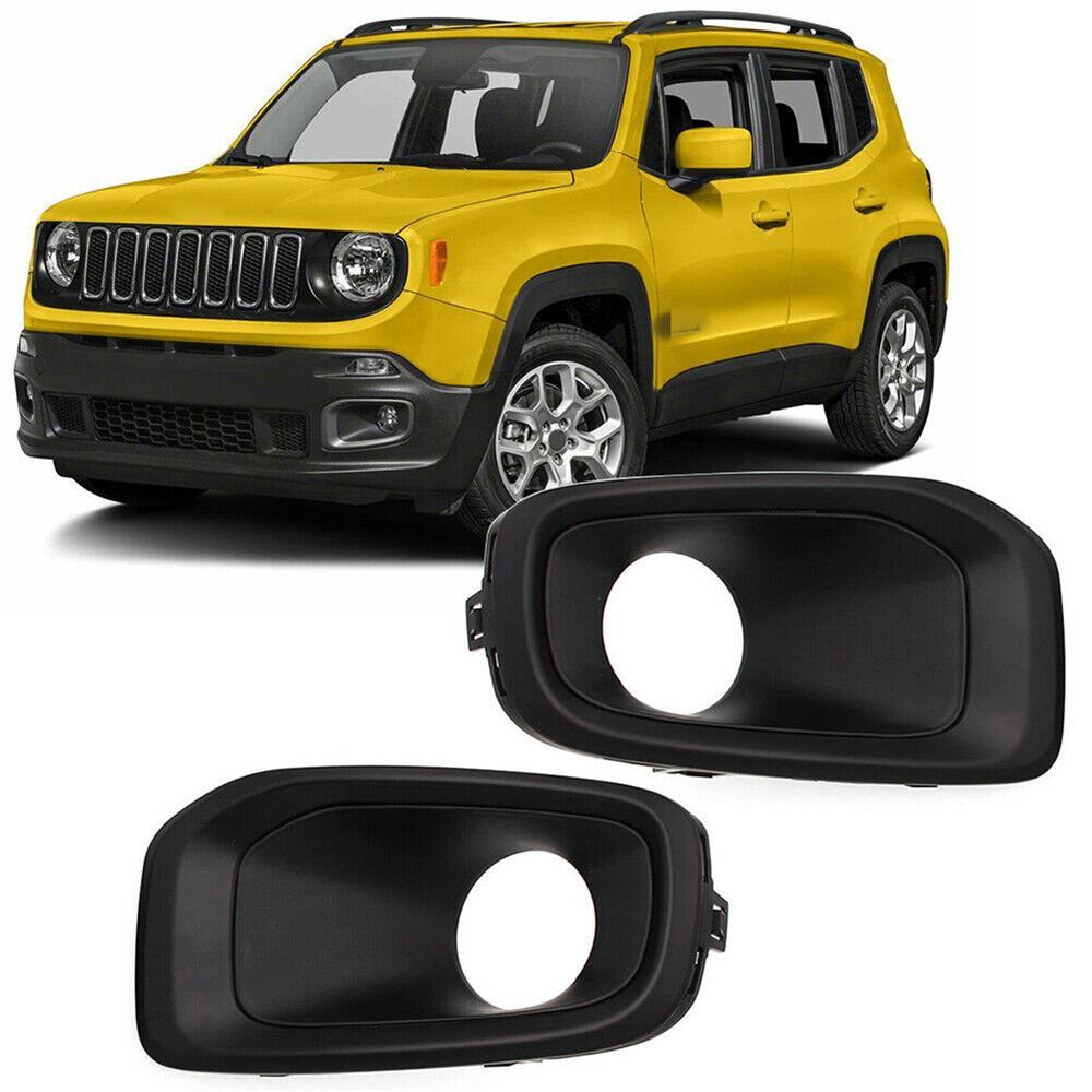 2x Накладки на противотуманные фары переднего бампера для Jeep Renegade 2015-2018