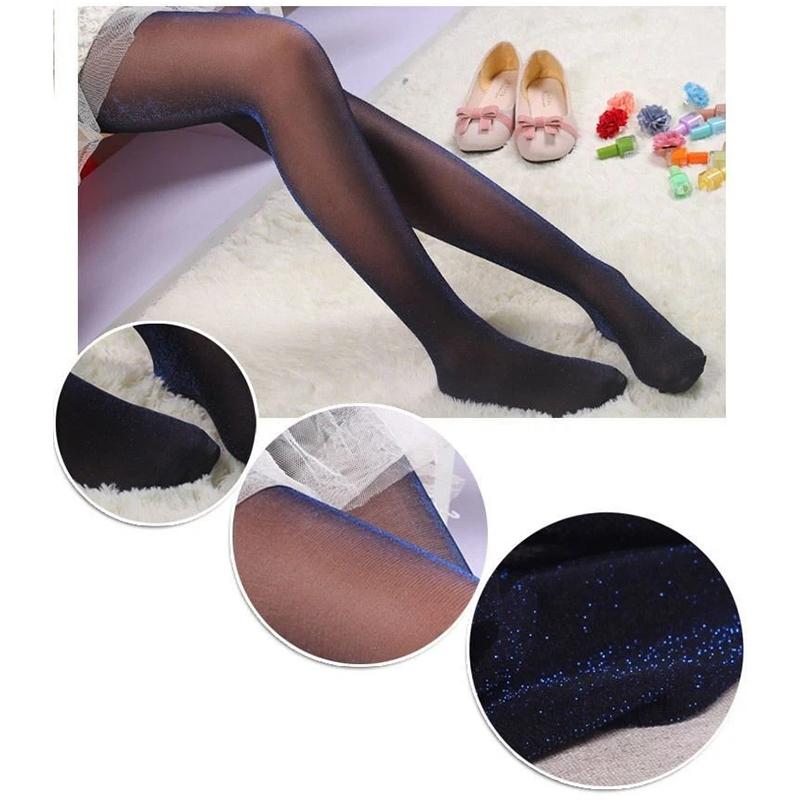 1Pc Sparkle Night Party Sexy Silver Glitter Pantyhose Ladies' Spandex Shiny Stockings Tights Women