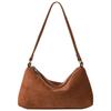 Suede Shoulder Bag Women Casual Tote England Style Vintage Tote Bag Large Capacity Commute Shoulder Crossbody Bags Fashion