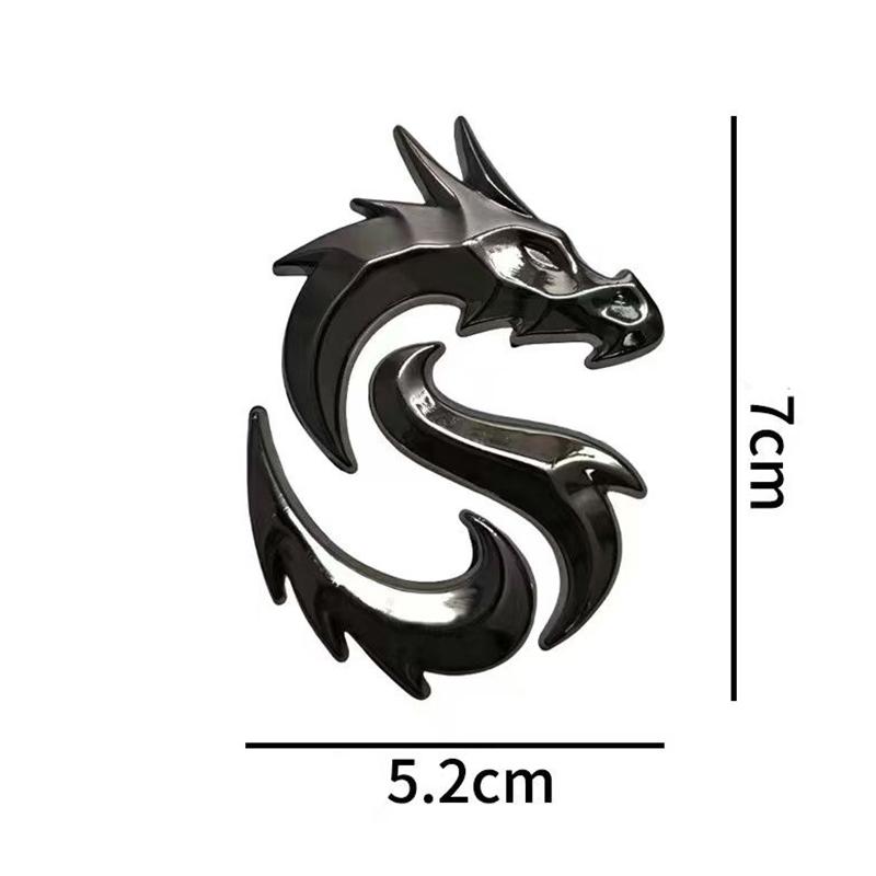 3D three-dimensional Longteng car label decorative sticker Xuanyinglong car decoration metal side label tail label car sticker