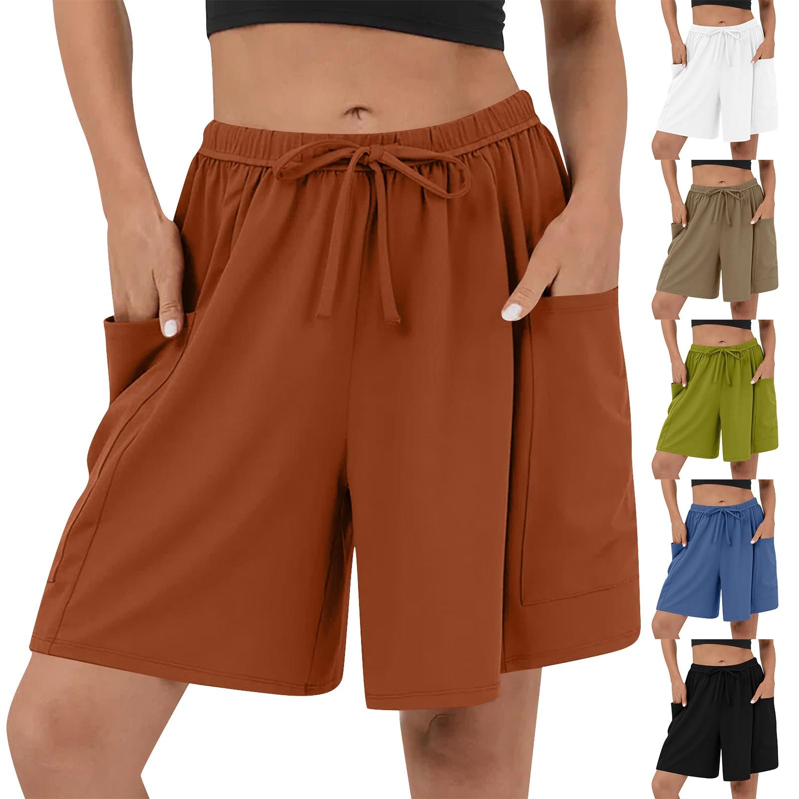 

Women s Soft Stretch Twill Short Side Pockets Soft Feel No Button & No Zipper Flattering Fit