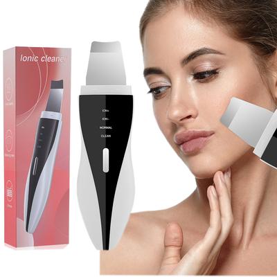 Spatule faciale à ultrasons pour la peau Exfoliateur de peau du visage Grattoir et Extracteur de points noirs Nettoyeur de pores Nettoyage profond du visage