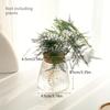 Simple modern transparent glass hydroponic plant stand vase office desktop ornament home decoration flower pot