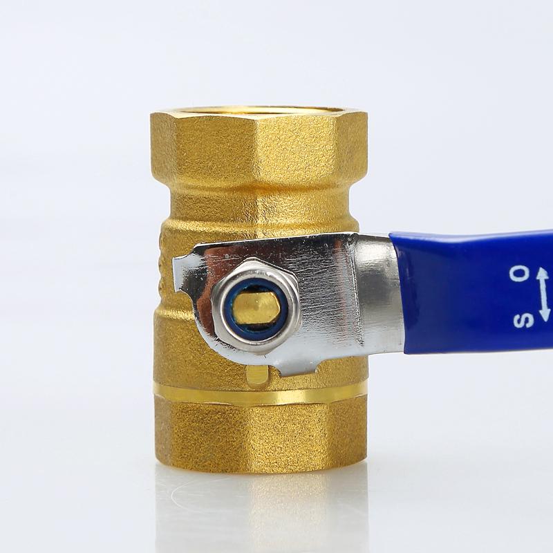 Thickened Brass Valve: 4 or 6 Point Copper Ball Valve with Female Thread for Water Pipes