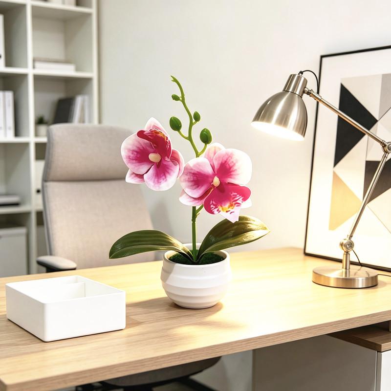 Butterfly Orchid Artificial Plant With Textured Plastic For Photography And Home Decor