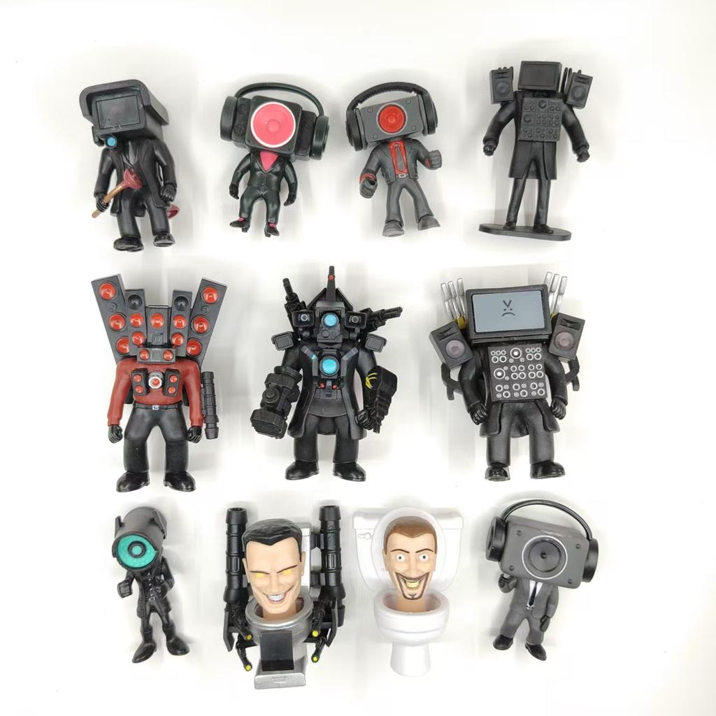 Original Skibidi Toilet Man Camera Man Figure TV Man Speaker Man Model Action Figures Decorations PVC Doll Toy Funny Kids Gift