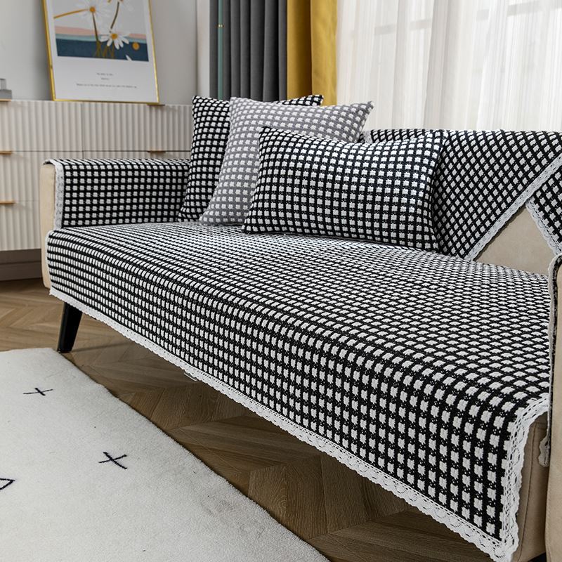 Japanese Style Cotton and Linen Sofa Cushion Universal Anti Slip Cushion for All Seasons Household Goods