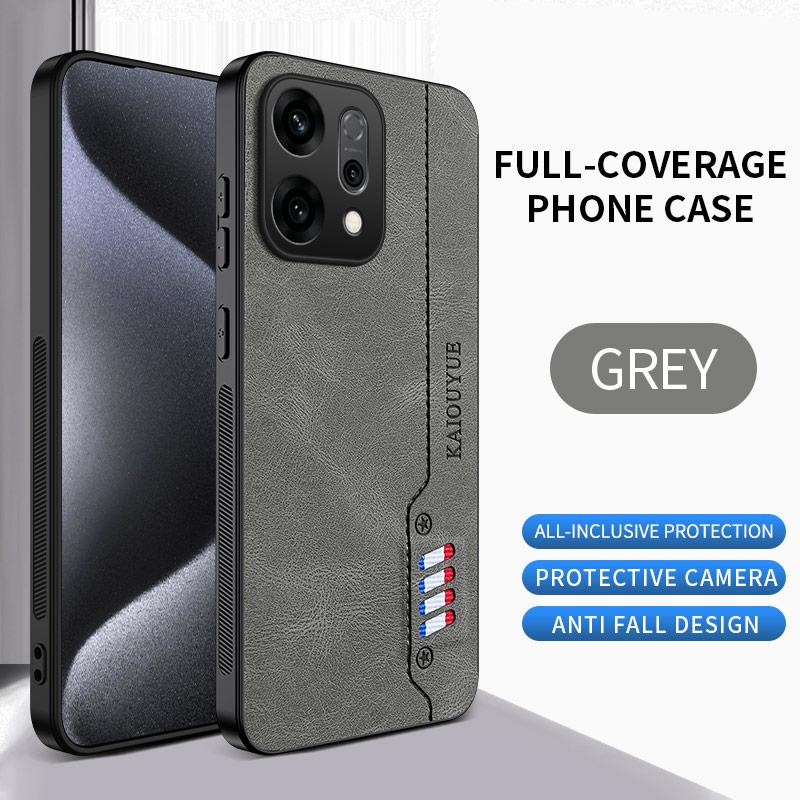 For OPPO Reno 14 Pro 14F 5G Case New PU Leather Skin Shockproof Anti Fall Protect Phone Back Cover For OPPO Reno 14 Shell Bumper