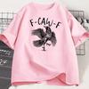 Lustiges Krähen T-Shirt Schwarzer Rabe Liebhaber T-Shirt Gothic Kurzarm Tee Mode Grafik T-Shirts Oberteile Damenbekleidung Streetwear
