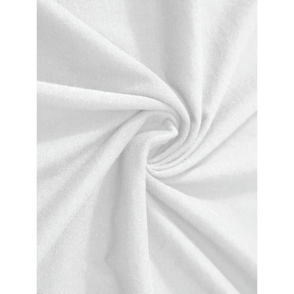 T-Shirt 100%  Yamagata Electrocardiogram Pattern Print Summer Round Neck Breathable Oversized Tee Casual Fashion Clothing