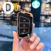 Compatible Car Key Cover for JAC Jiayue A5, X4, X7, iC5, iEVS4/7S, T8 Refine, S4, S7, M6 with Buckle