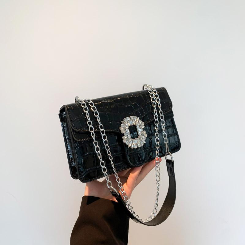 

Повседневная и модная сумка через плечо, красивая сумка с бриллиантовой цепочкой, новая летняя сумка через плечо, персонализированная квадратная сумка