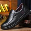 Genuine Leather Casual Shoes for Men Winter Warm Plush Flat Platform Walking Shoes Outdoor Footwear Loafers Breathable Sneakers