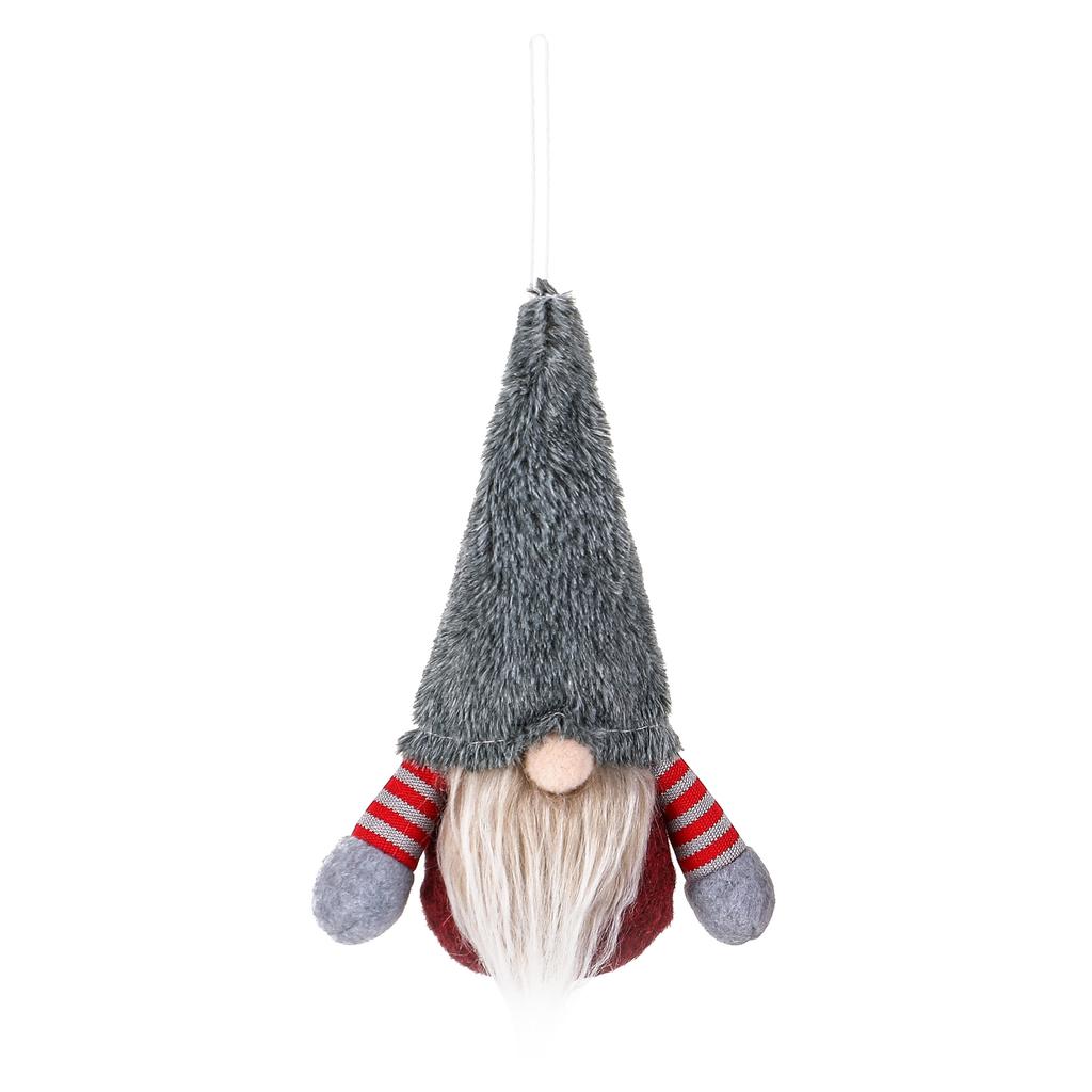 Christmas Gnome Doll Scandinavian Tomte Santa Figurine Plush Elf Toy Outdoor Yard Balcony Mini Decor