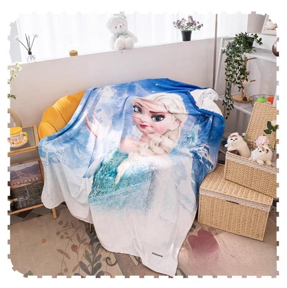Ice and Snow Princess  Flannel Blanket, Lightweight  Blanket, Sleeping Blanket, Sofa Blanket, Adult Andchildren's Travel Blanket