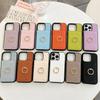 Leather Ring with Card Holder Phone Case for IPhone 15 14 11 Pro Max 13 12 Mini XR XS X Max 8 7 Plus PU Shockproof Shell Cover