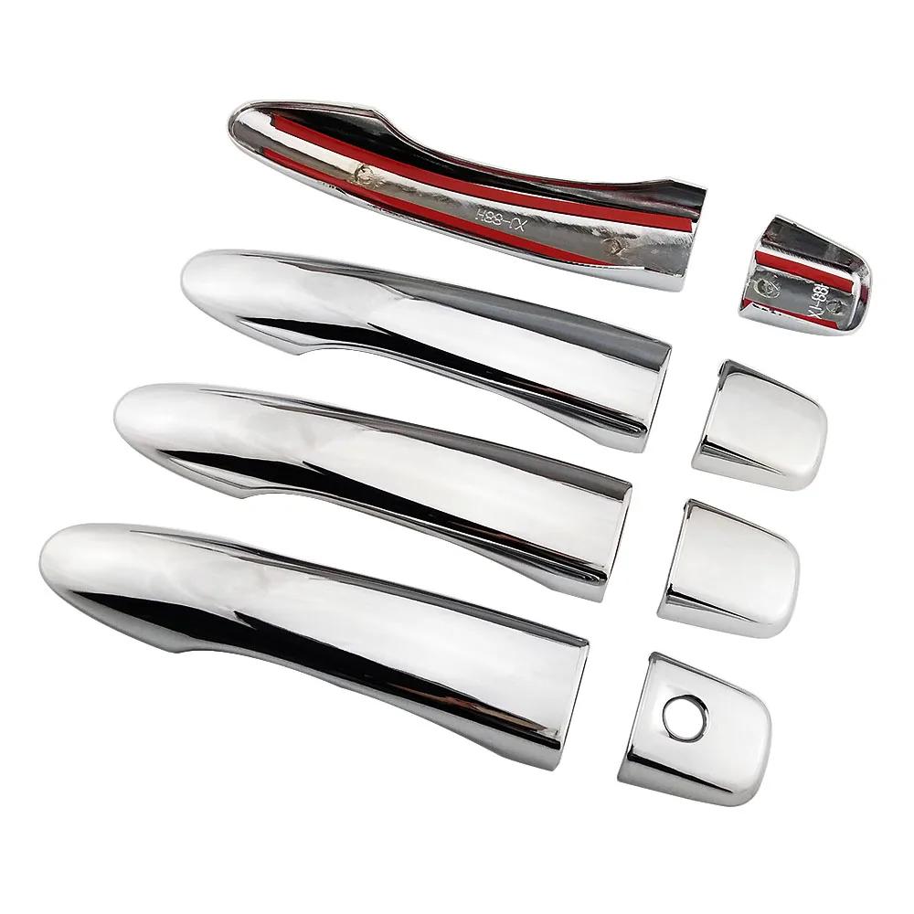 For Nissan X-Trail T32 MK3 2014-2019 Car Exterior Modify Chrome Door Handle Cover Decoration Trim Protection Sticker