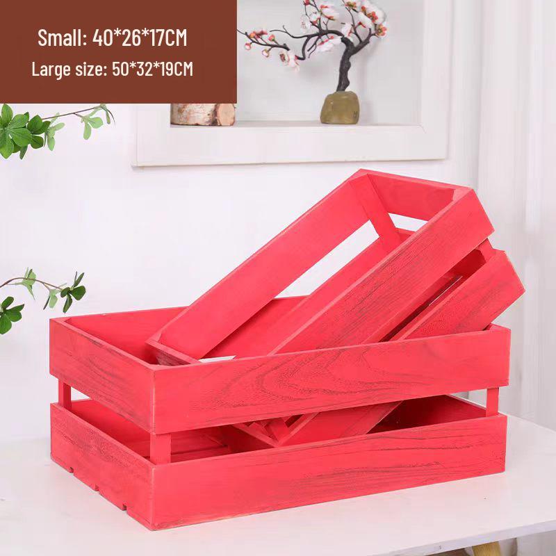 Rectangular Bamboo Bread and Pastry Display Crate