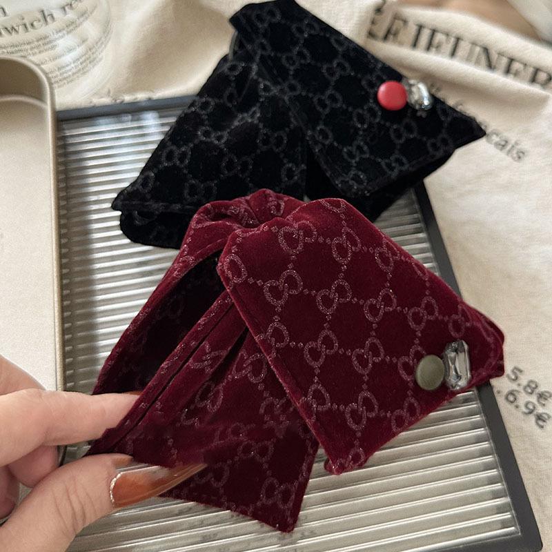 Satin Printed Triangle Hair Claw Clip - Versatile Fashion Headwear Accessory