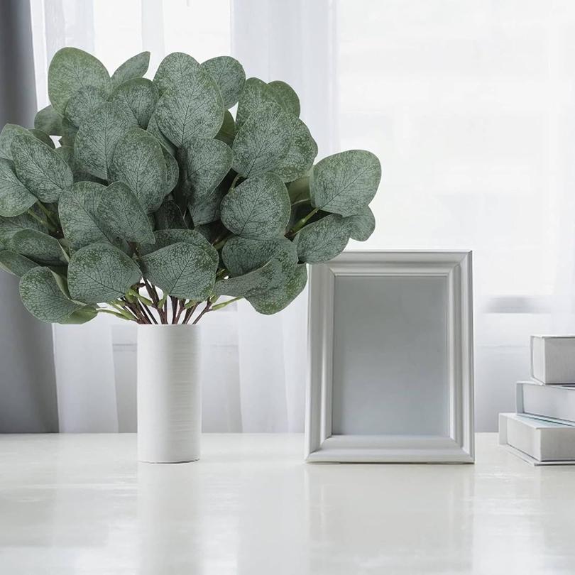 Artificial Eucalyptus Leaf Stem Eucalyptus Branch Festival Bouquet Wedding Scene Bridal Bouquets Party Home Vases DIY Decoration