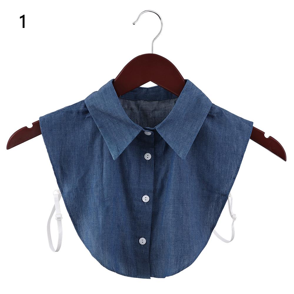 Classic Women Cotton Lace Fake Collar Vintage Detachable Clothes Accessories Lapel Blouse Top Shirt Collar False Collar DropShip