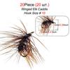 10/15/20/25ks Winged Elk Caddis Stonefly Dry Fly Pstruh Rybářské návnady na mušku