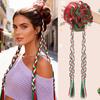 Păr Lung Sintetic Semi-Prins Răsucit Mănuși de Box Coadă de Cal Design Fluffy Floare Cap Pentru Femei Toate Tipurile de Păr