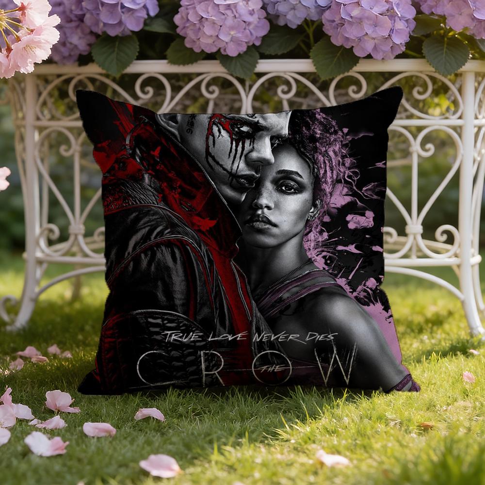 R-Raven C-Crow Movie Cushion Cover Home & Car Dual-Scene Pillow Cover: Reversible for Premium Comfort