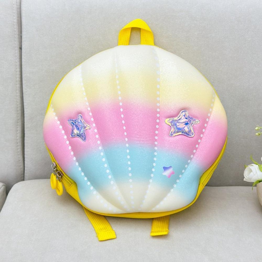 New children's small backpack gradual change rainbow shell kindergarten bag cute boys and girls hard shell backpack
