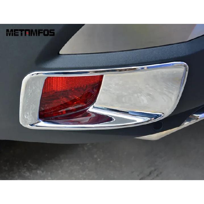 Rear Fog Light Lamp Cover Trim For Peugeot 3008 GT 2017- Chrome Foglight Frame Protector Accessories Car Styling