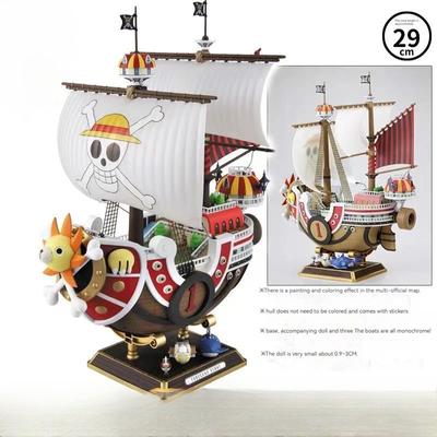 Anime One Piece Thousand Sunny Going Merry Boat Pvc Action Figure Collection Pirate Model Ship Toy Assemble Christma Gift