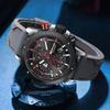 Boruse Men'S Silicone Strap Watch Fashion Waterproof Luminous Silicone Calendar Quartz Watch
