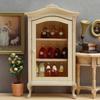 Doll House Display Shelf Miniatures Wood Zakka Toy Pretend Play Realistic Model Cabinet Model Mini Size