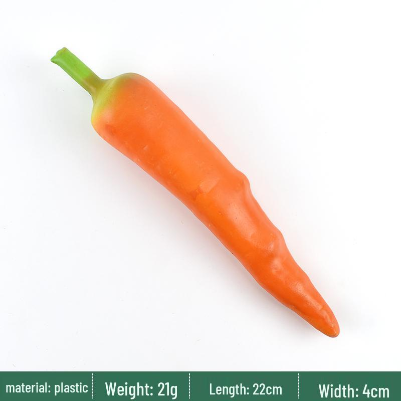 Plastik Rettich und Karotte Künstliches Gemüse Ausstellungsmodell für Bildung und Dekoration