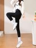 Leggings invernali eleganti Pantaloni a vita alta Leggings termici in velluto da donna Ispessiti Casual Pantaloni caldi Pile Elasticizzato Abiti spessi