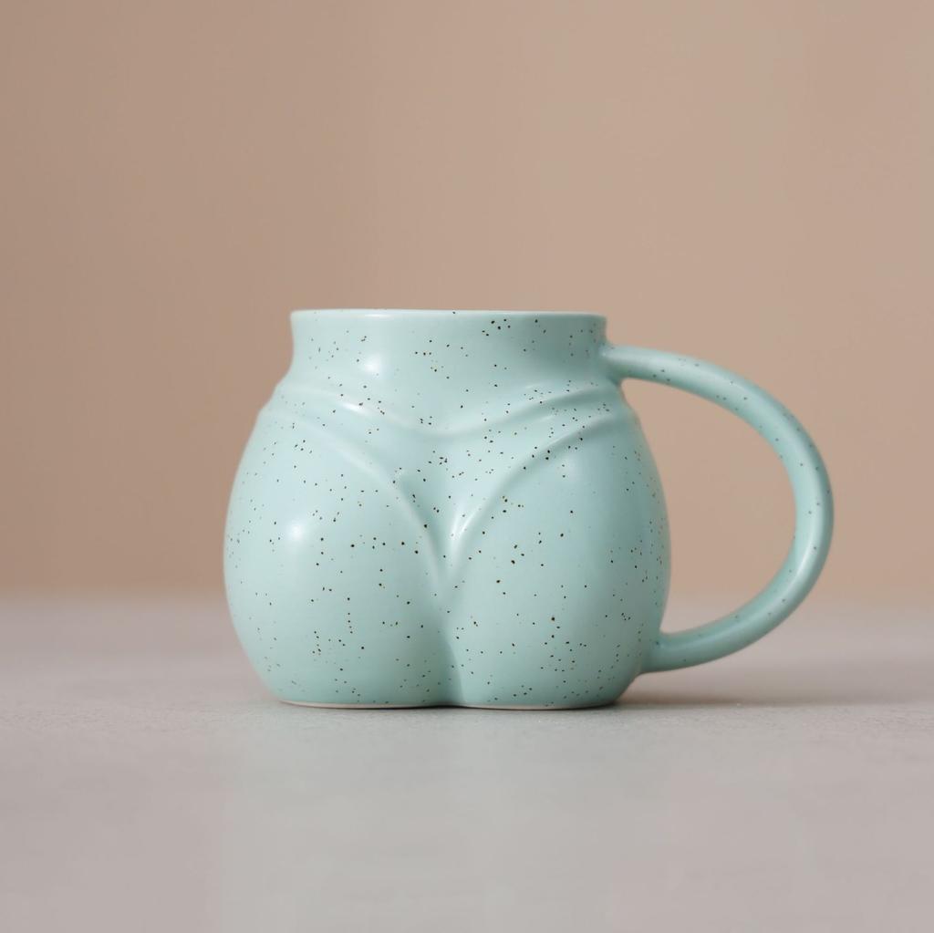 Ceramic Coffee Cup Large Capacity Macaron Color Mug Irregular Latte Cup