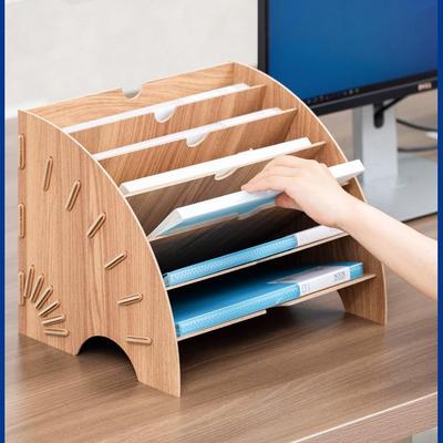 Multi-Layer Desktop File and Document Organizer Rack