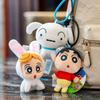 Kawaii Cute Crayon Shin-chan Translator Pendant Plush Doll Car Keychain Cute Bag Car Pendant Children's Birthday Gift