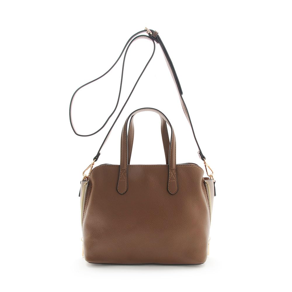 FIRANO Women's Side Zipper Handbag, Black, 402570